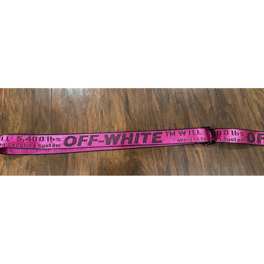 Off White Belt Black,pink Industrial TM Will 5400 Pounds
